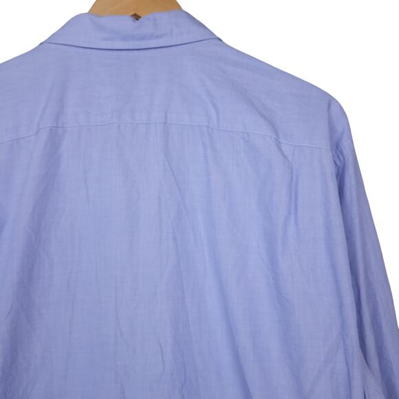J Crew Men's Long Sleeve Button-Up Shirt Size XL 17-17.5 Periwinkle Blue - Picture 10 of 16